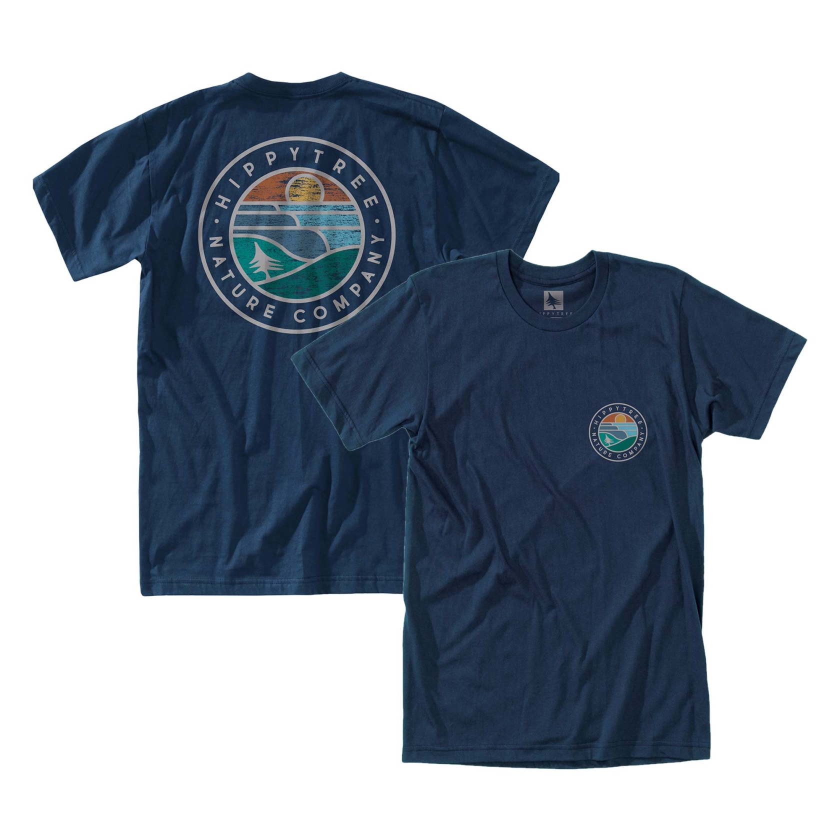 HIPPYTREE T-Shirt WAVEFORM ECO navy