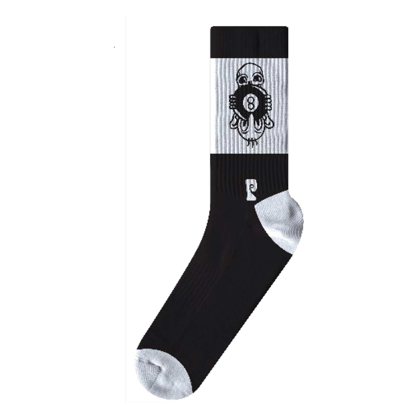 PSOCKADELIC Socks 2 Faced 1-Pair, black/white