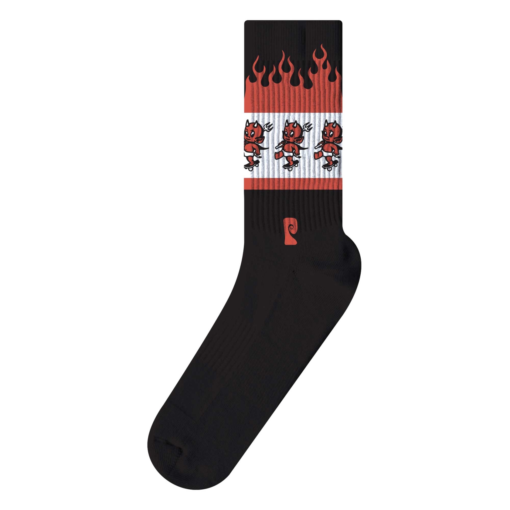 PSOCKADELIC Socks DEVIL SKATES 1-Pair, black
