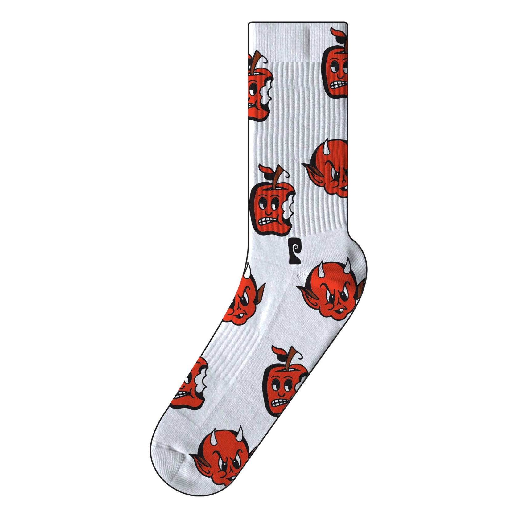 PSOCKADELIC Socks EVIL APPLE 1-Pair, white