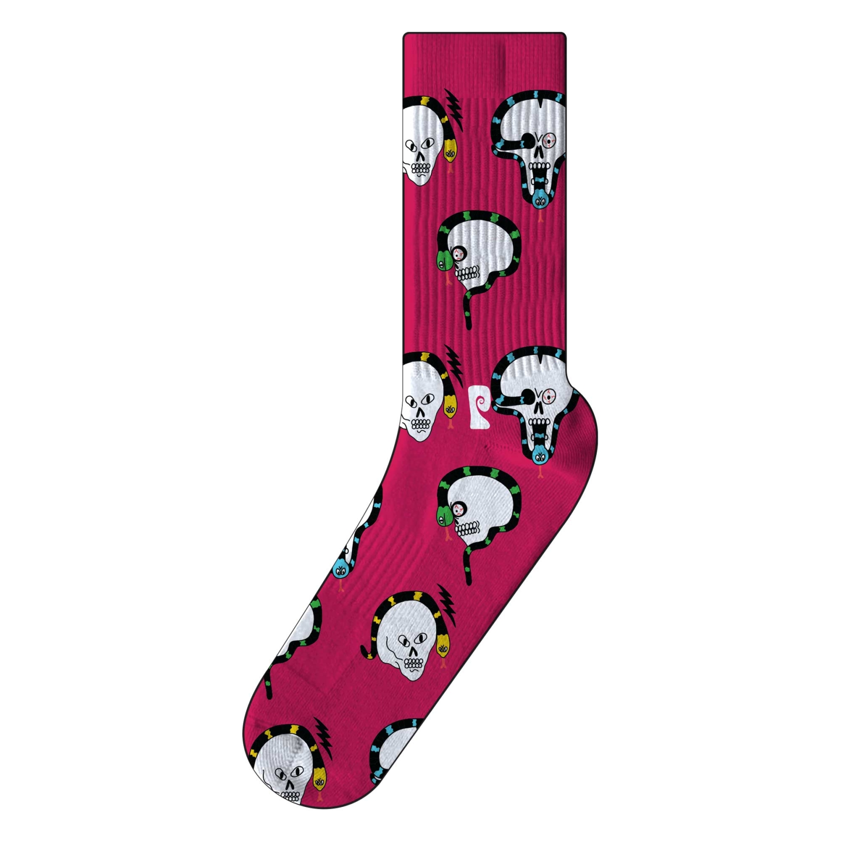 PSOCKADELIC Socks JAY HOWELL SKULLS 1-Pair, pink