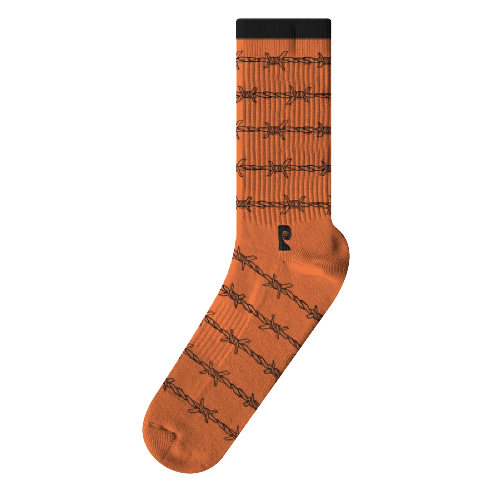 PSOCKADELIC Socks KEEP OUT (KEEPER) 1-Pair, orange