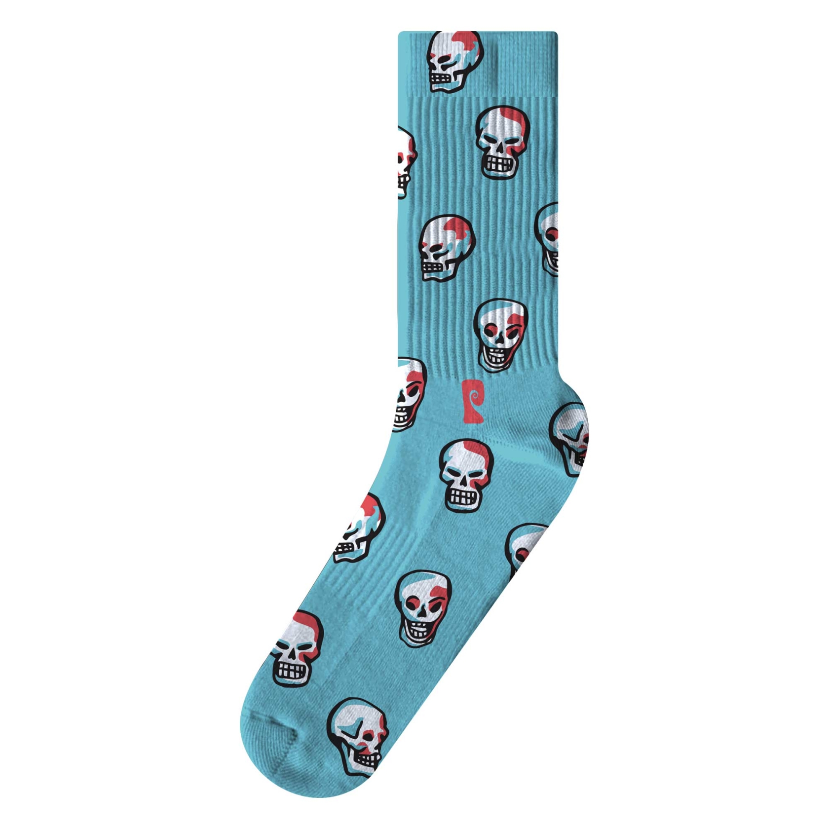 PSOCKADELIC Socks SKULLS 1-Pair, light blue
