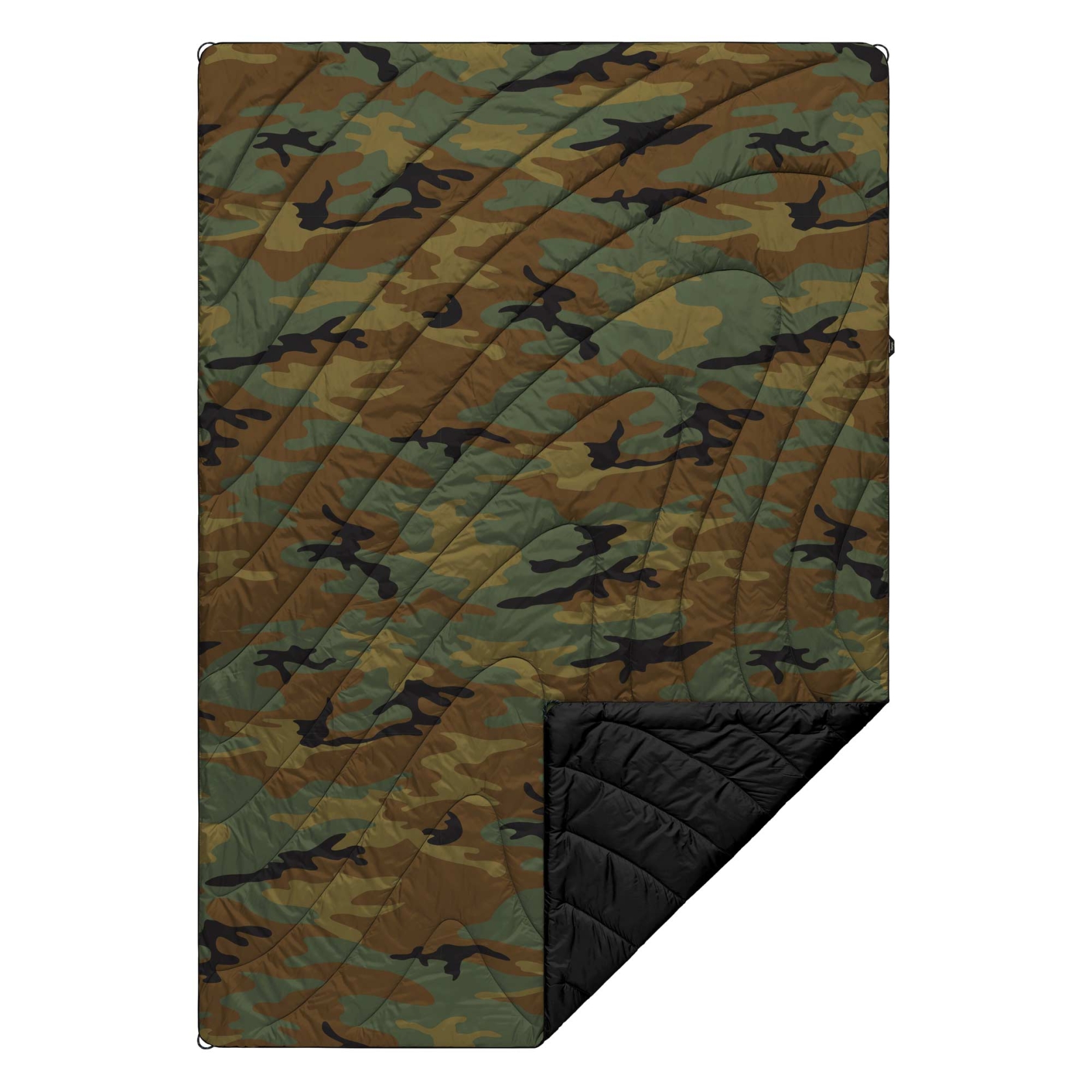 RUMPL Blanket ORIGINAL PUFFY PRINTED  / 1 PERS, woodland camo