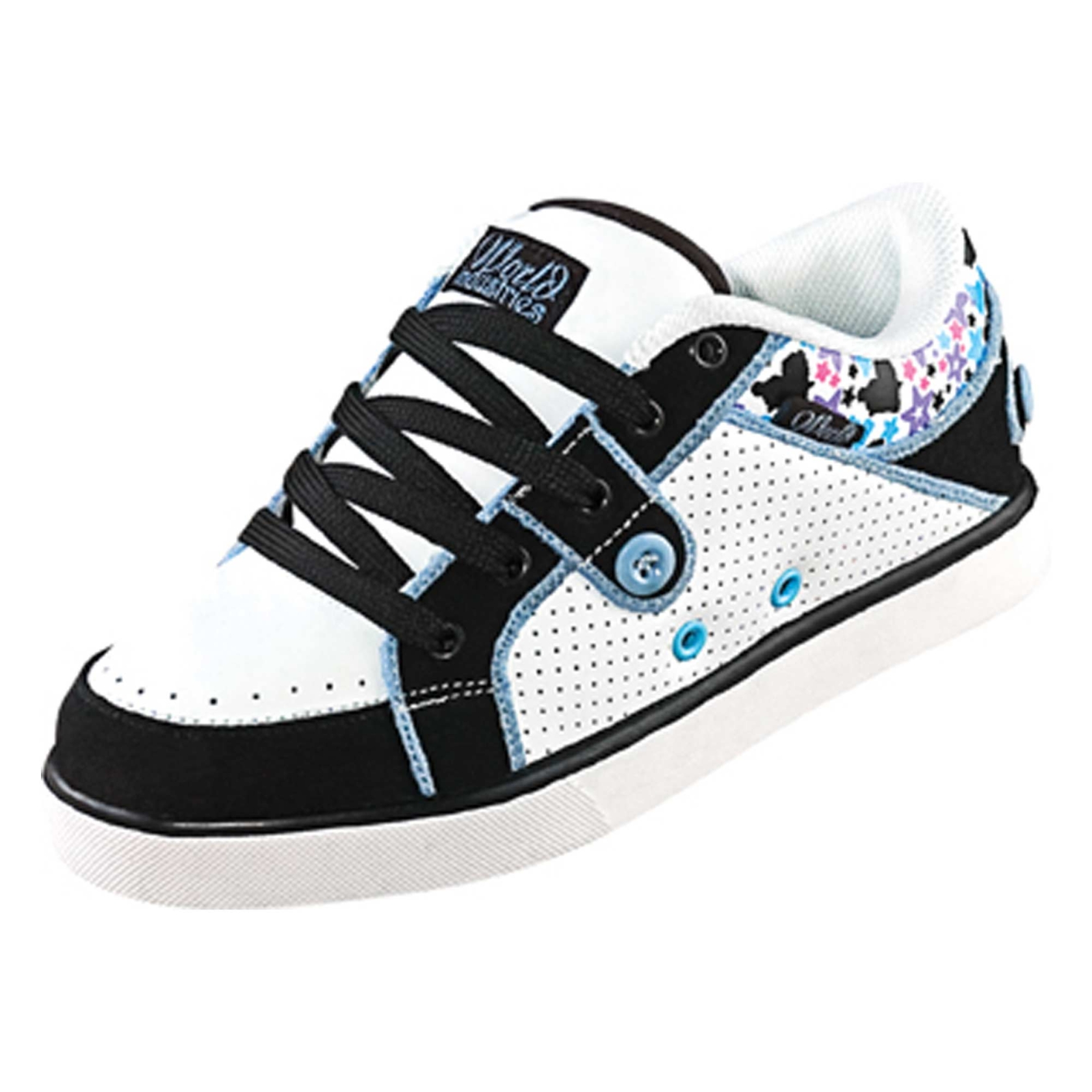 WORLD IND. Womens Shoe LAILA white/black/blue